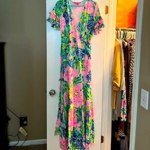 NWOT!! Lilly Pulitzer Maxi wrap dress! NEVER worn! Too long on me!